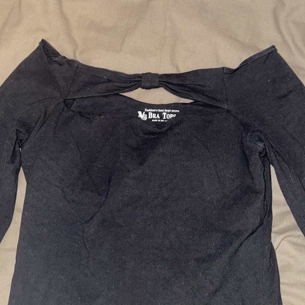 Victoria’s Secret bow cutout bra shirt
